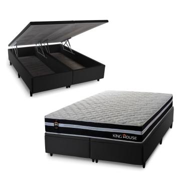 Imagem de Cama Box Baú Durham com Molas Ensacadas 193x203 King House