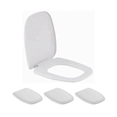 Imagem de Kit 4 Assento Sanitario Like Branco Incepa - Celite