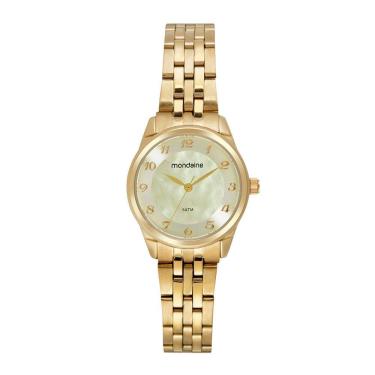Imagem de Relógio MONDAINE KIT feminino dourado 32804LPMKDE1K1