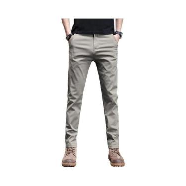 Imagem de Calças Casuais Slim Fit Para Homens, Estilo Coreano, 2024 Primavera Ve