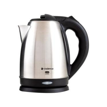 Imagem de Chaleira Elétrica Cadence CEL821 Inox e Preto 1,8L, Inox e Preto, 110V