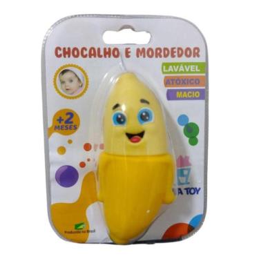 Imagem de Chocalho e Mordedor Vila Toy - Banana