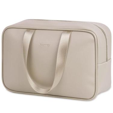 Imagem de Bolsa de higiene pessoal de viagem Narwey PU Leather para mulheres mar