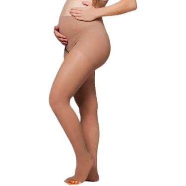 Imagem de Meia-Calça Audace Maternidade 15-20mmHg Aberta Natural Tam A - Sigvari