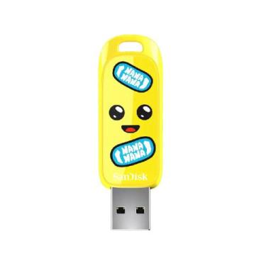 Imagem de Pen Drive SanDisk Fortnite Peely Edition USB 3.2 256GB Amarelo SDCZIF2