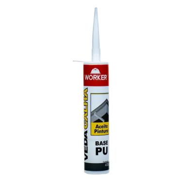 Imagem de Veda Calha Poliuretano Vedacao de Juntas Aceita Pintura Cinza Worker 400G Bivolt