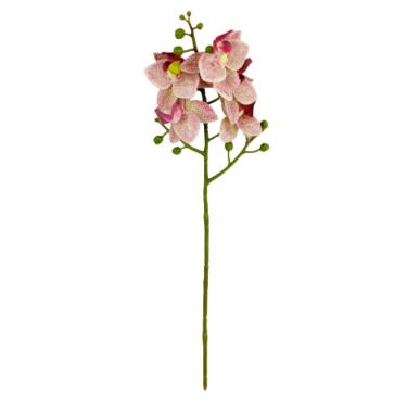 Imagem de Orquídea Roxa Haste 50x15cm Planta Artificial Toque Real