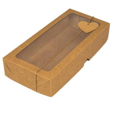 Imagem de Caixa de Presente Doce Cosmeticos 22x10x4 Papel Kraft 100 Un - Salvo E