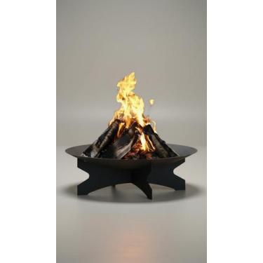 Imagem de Lareira Externa Portátil 58cm Aço Carbono - Congratulations Store