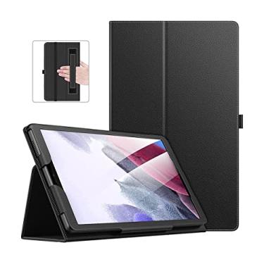 Imagem de Capa para tablet Samsung Galaxy Tab A7 Lite de 8,7” polegadas (SM-T225/T220) (SM-T500 / T505 / T507) 2021 WB - Capa inteligente, auto hibernação, alça para transporte e suporte para leitura. (Preta)