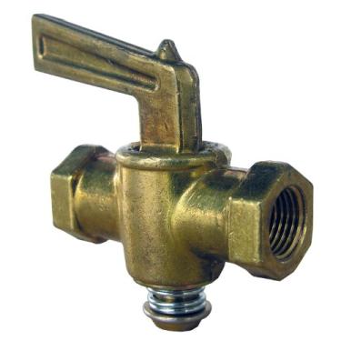 Imagem de LASCO Rosca de tubo fêmea 17-2811 1/4 polegadas por 1/4 polegadas fêmea cabo de alavanca de rosca de tubo bronze shuter cock