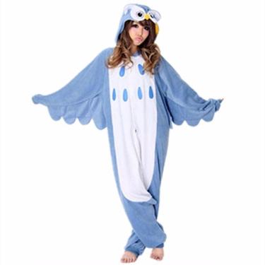 Imagem de Pijama Coruja AD Com Bolso 100% Algodão Antialérgico