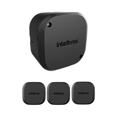 Imagem de Kit 4 Caixas de Passagem Plástica Câmeras Bullet/Dome Externo VBOX 1100 E BLACK Intelbras