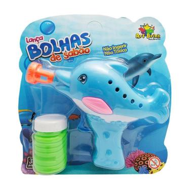 Imagem de Lança Bolinhas De Sabão Azul Golfinho - Art Brink