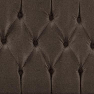 Imagem de Cabeceira Casal 1,40m Madrid Suede Marrom Dal Poz Estofados