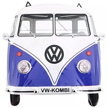 Imagem de Porta Chaves de Parede Retrô Decorativo - Perua-Kombi Azul