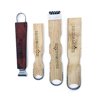 Imagem de Raspador pratico para trituradora de coco fresco portatil faca de aco inoxidavel de metal Melhor comida ralador ferramentas de remocao Moedor domestico a mao estilo tradicional tailandes Compre online