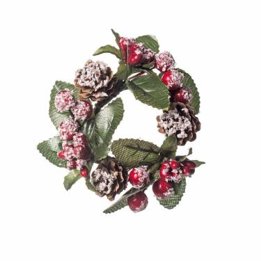 Imagem de Mini Guirlanda Com Cereja E Pinha 9x9x3cm 1640107