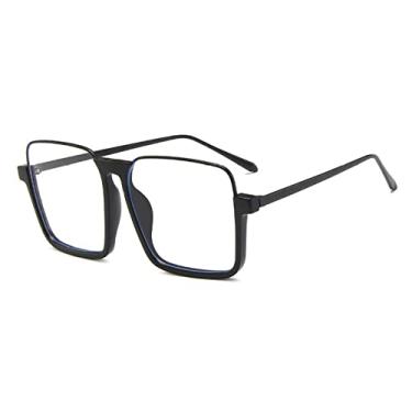 Imagem de Óculos de sol quadrados de luxo femininos masculinos moda oversize siameses óculos de sol femininos de armação grande uma peça óculos de proteção UV400,6, tamanho único