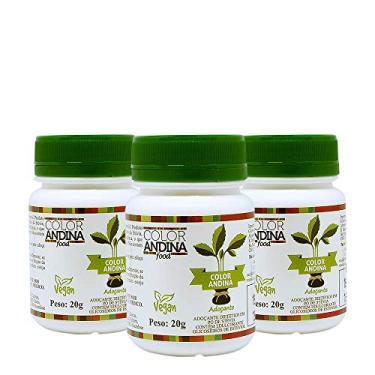 Imagem de Adoçante dietético Stévia Color Andina Food, 3 potes de 20g