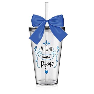 Imagem de Copo Convite 550 ml Personalizado para Pajem Acrílico