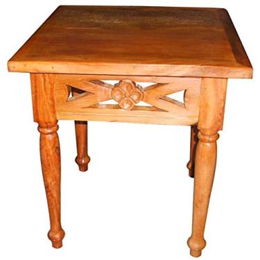 Imagem de Mesa de Canto Rústica Mare em Madeira de Demolição - Cód 891