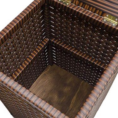 Imagem de Cesto de Roupa em Fita 30x30x57cm c/Rodas Argila