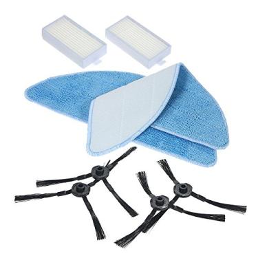 Imagem de Decdeal Pacote de 8 Substituição Kit Acessórios Mops + Pincéis Laterais + HEPA Filtros para V5S ILIFE V3 V3 V5 Pro Robotic Aspirador de pó