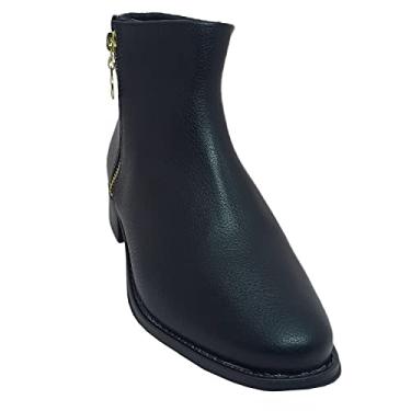 Imagem de Bota Beira Rio Feminina Floather Zurique Com salto Coturno Cor:Preto;Tamanho:34