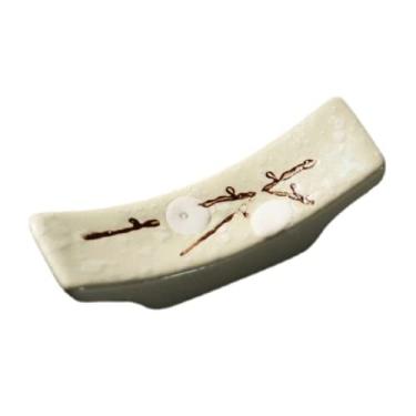 Imagem de SALFEE Suporte de pincel de caligrafia chinesa de cerâmica para escrever 2 peças