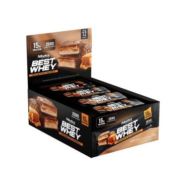 Imagem de Best Whey Bar Zero (744g) Caramelo Atlhetica Nutrition-Unissex