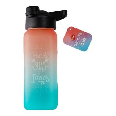 Imagem de Garrafa Agua Academia Squeeze Tie Dye Com Tampa 1 Litro