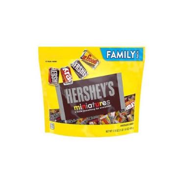 Imagem de Chocolate Hershey S Miniatures Family Pack 498Gr - Vila Brasil