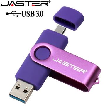 Imagem de Jaster de alta velocidade usb 3.0 otg pen drive de metal  8gb  16gb  32gb  64gb  128gb