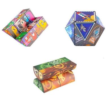 Imagem de Pacote 3 em 1 do Fidget Toy Dream Magic Cube Infinity