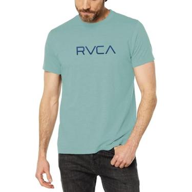 Imagem de RVCA Camiseta masculina manga curta gola redonda camiseta masculina, Onda do oce, M