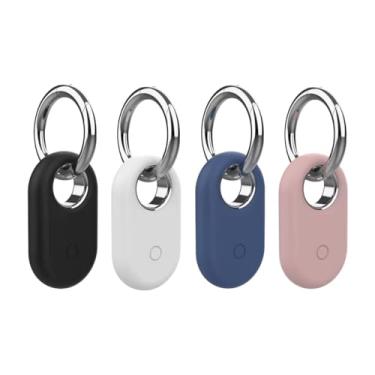 Imagem de Chaveiro Compatível Com Localizador Galaxy SmartTag2, Capa Case Protetora De Silicone Antiperda, Antiquebra, Resistente – HEISIL (PRETO)