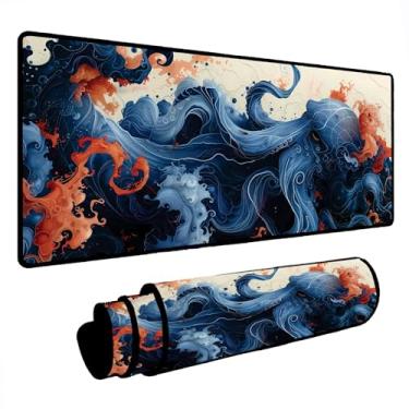 Imagem de Novo Mouse Pad Gamer Deskpad Speed Extra Grande Borda Costurada Profissional Varios Tamanhos - Polvo Colors (100X50)