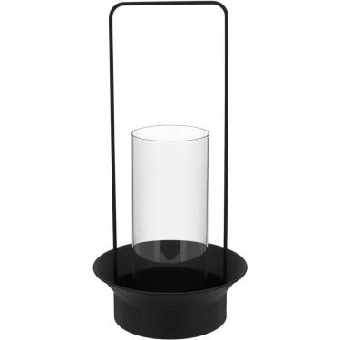 Imagem de Castiçal Porta Vela Metal 50x25x25cm Preto