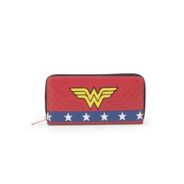 Imagem de Carteira Rígida Mulher Maravilha Wonder Woman Verme Original, Vermelho