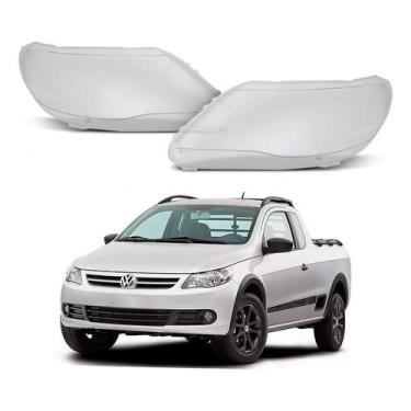 Imagem de Par 2 Lente Do Farol Dianteiro Saveiro G5 1.6 2009 A 2013 - RF