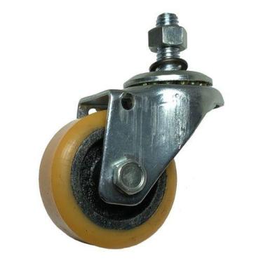Imagem de (8pçs) Rodizio Girat. Rosca Aluminio Pu 2pol. 90kg Por Roda - ABCMAIOR