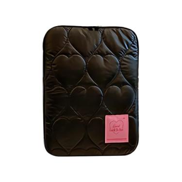 Imagem de Capa protetora para tablet de 9 a 11 polegadas para iPad Pro 11 Air 4 de 10,2 abas, bolsa protetora fofa de coração, acolchoada para laptop, capa de transporte