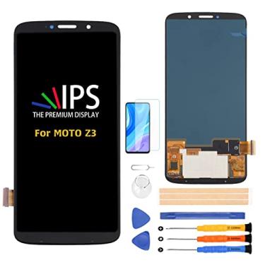 Imagem de A-MIND Para Motorola Moto Z3 XT1929-17 15.3 cm apenas substituição de tela LCD Display Touch Digitalizador Kits de reparo de montagem completa, com protetor de tela grátis + ferramentas