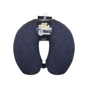 Imagem de Travesseiro My Travel - Para Pescoço - Fibrasca, Preto