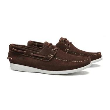 Imagem de Deckshoes Masculino Molegato Camurca Cafe Samello-Masculino