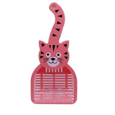 Imagem de Pá Coletora Higiênica para Pets Gatos Rosa - Attic