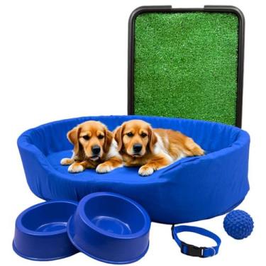 Imagem de Kit Pet Grande Cama Europa com Sanitário Grama e Acessórios - Supri Pe