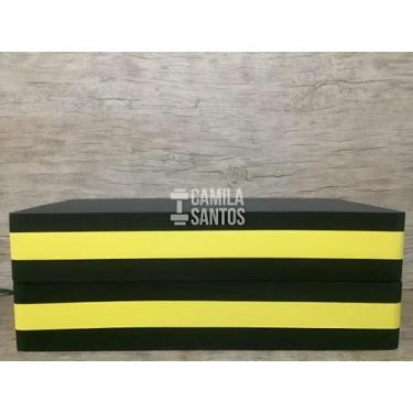 Imagem de Step Eva 60x28x10cm Academia/aeróbica/fitness, Amarelo