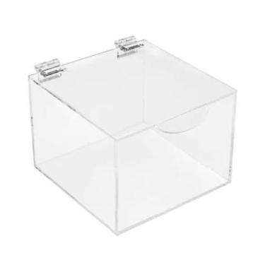 Imagem de Porta Cápsulas Caixa Acrílico Organizador Escritório Copa 22x22x22cm -